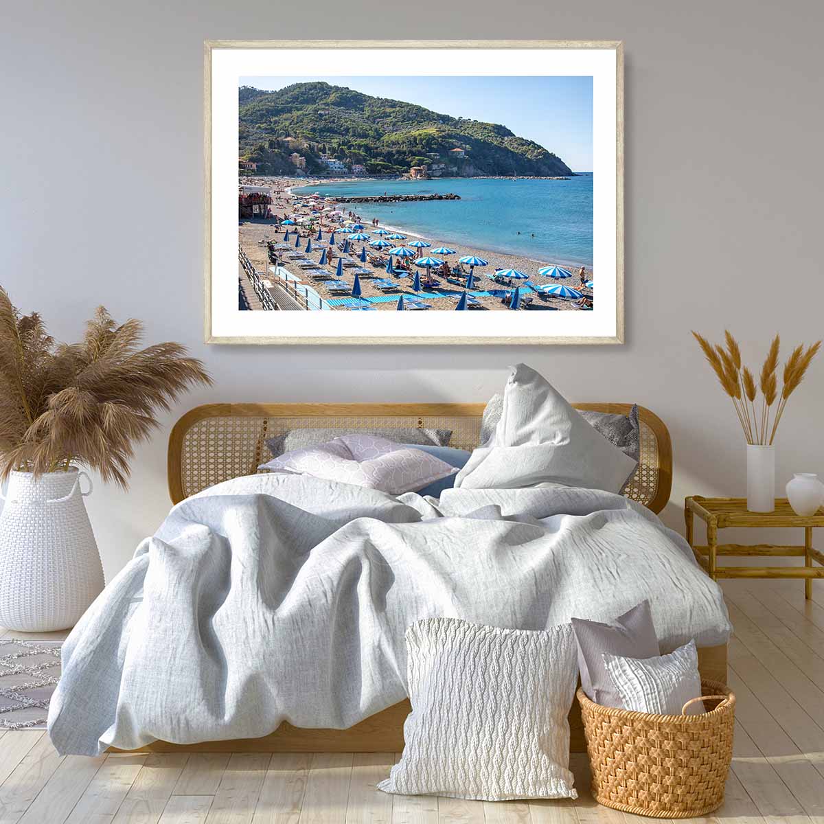 Levanto Beach Italian Riviera Art Print