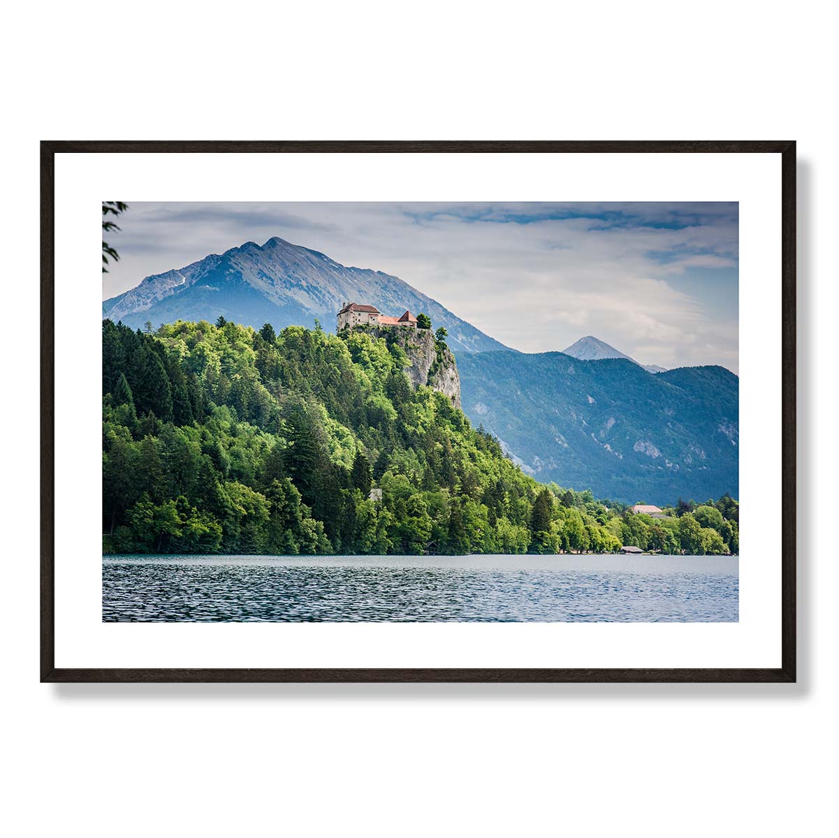 Lake Bled and Bled Castle Art Print
