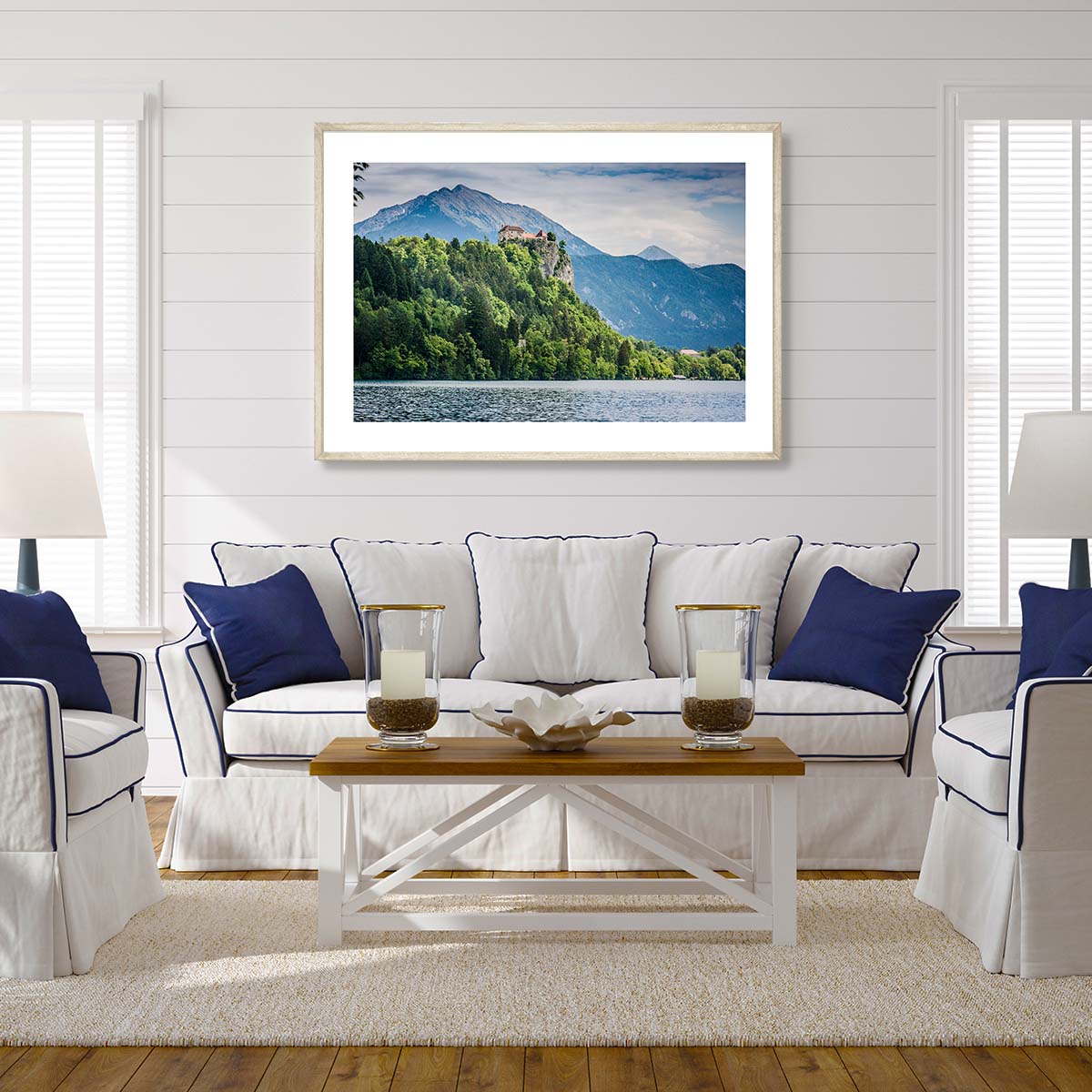 Lake Bled and Bled Castle Art Print