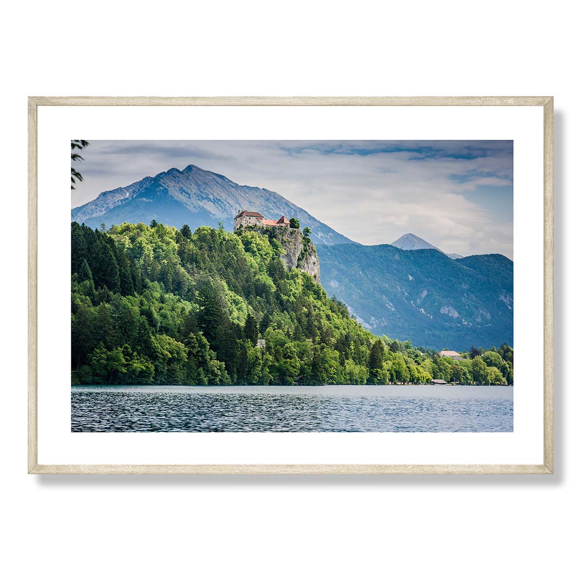 Lake Bled and Bled Castle Art Print