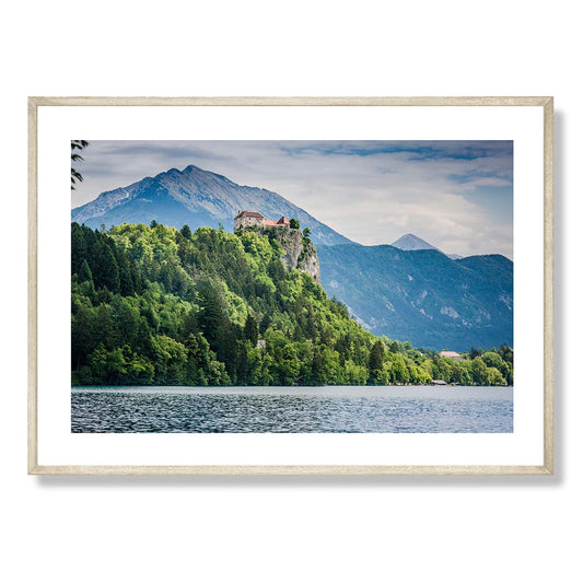 Lake Bled and Bled Castle Art Print