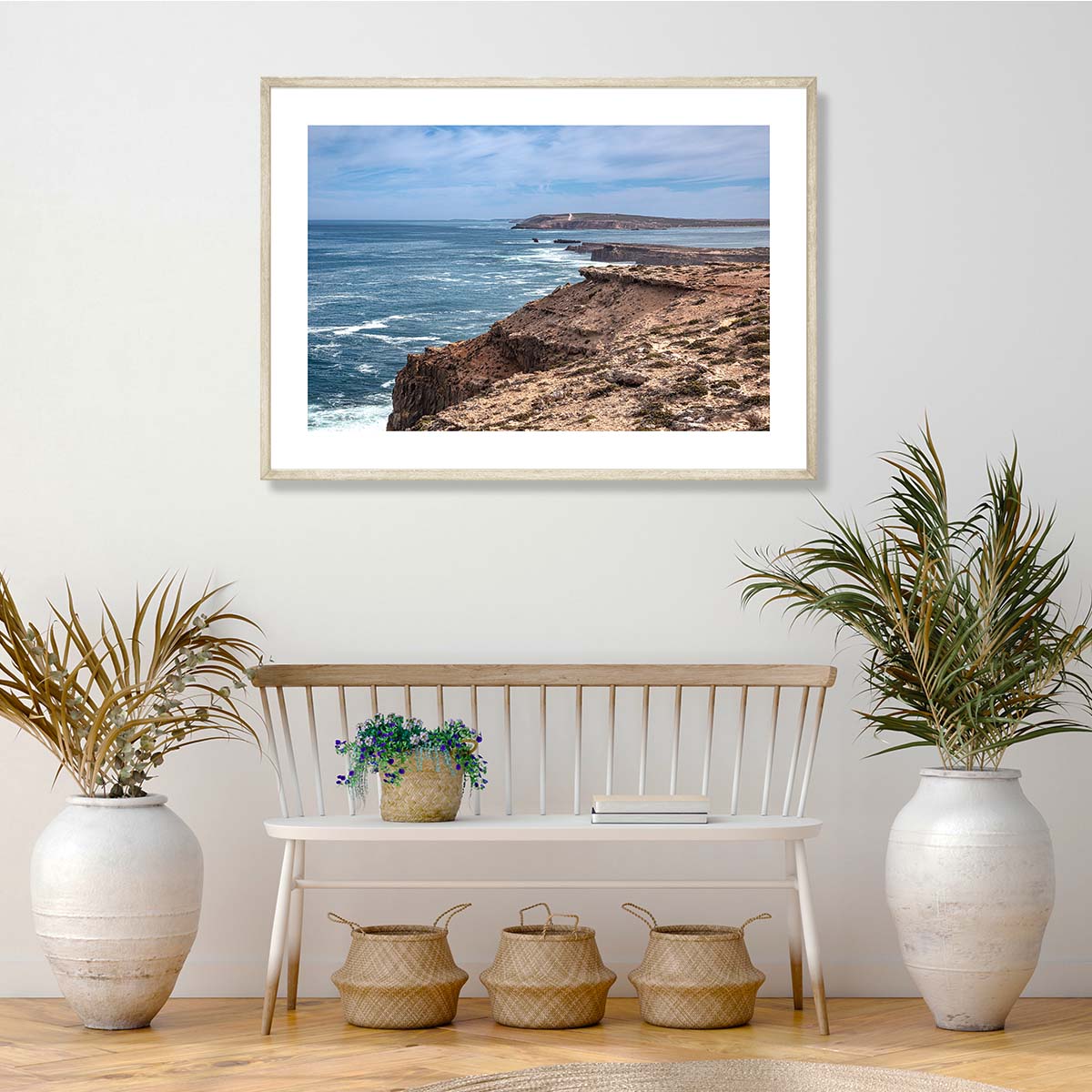 Clifftops near Elliston Art Print