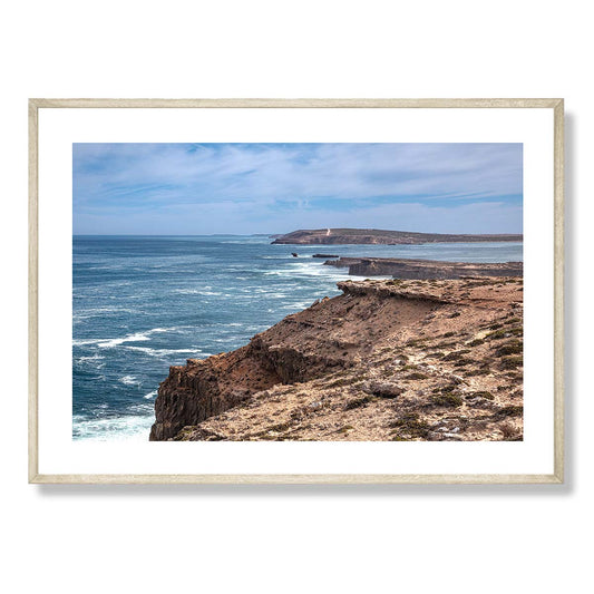 Clifftops near Elliston Art Print