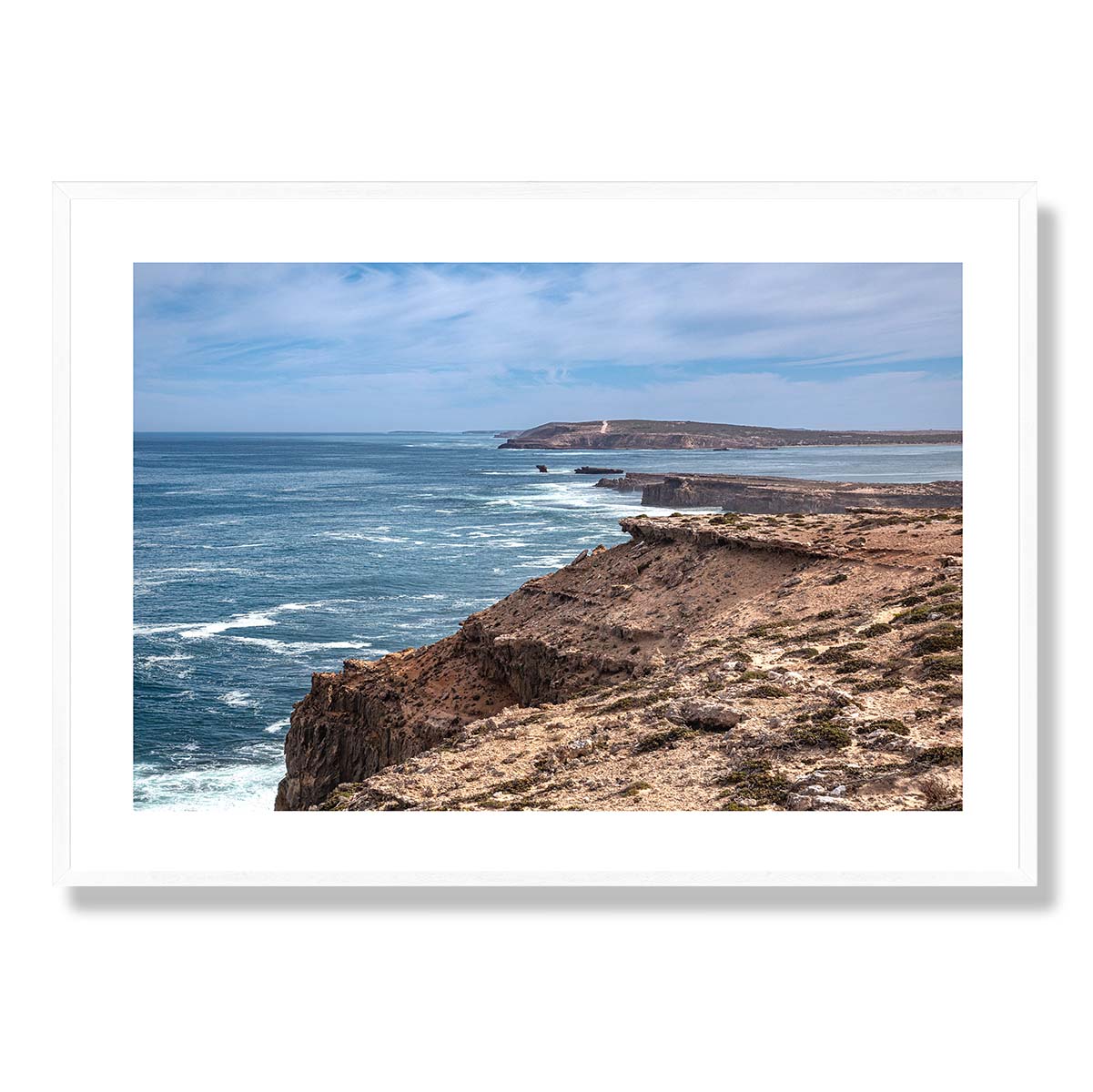 Clifftops near Elliston Art Print