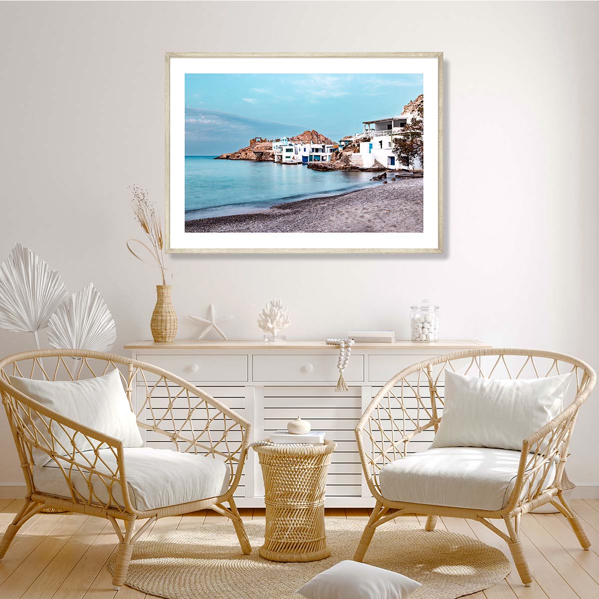 Firopotamos Village Milos 2 Art Print