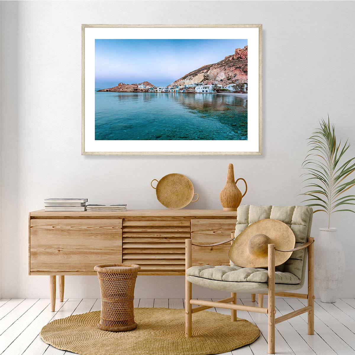 Firopotamos Village Milos Art Print