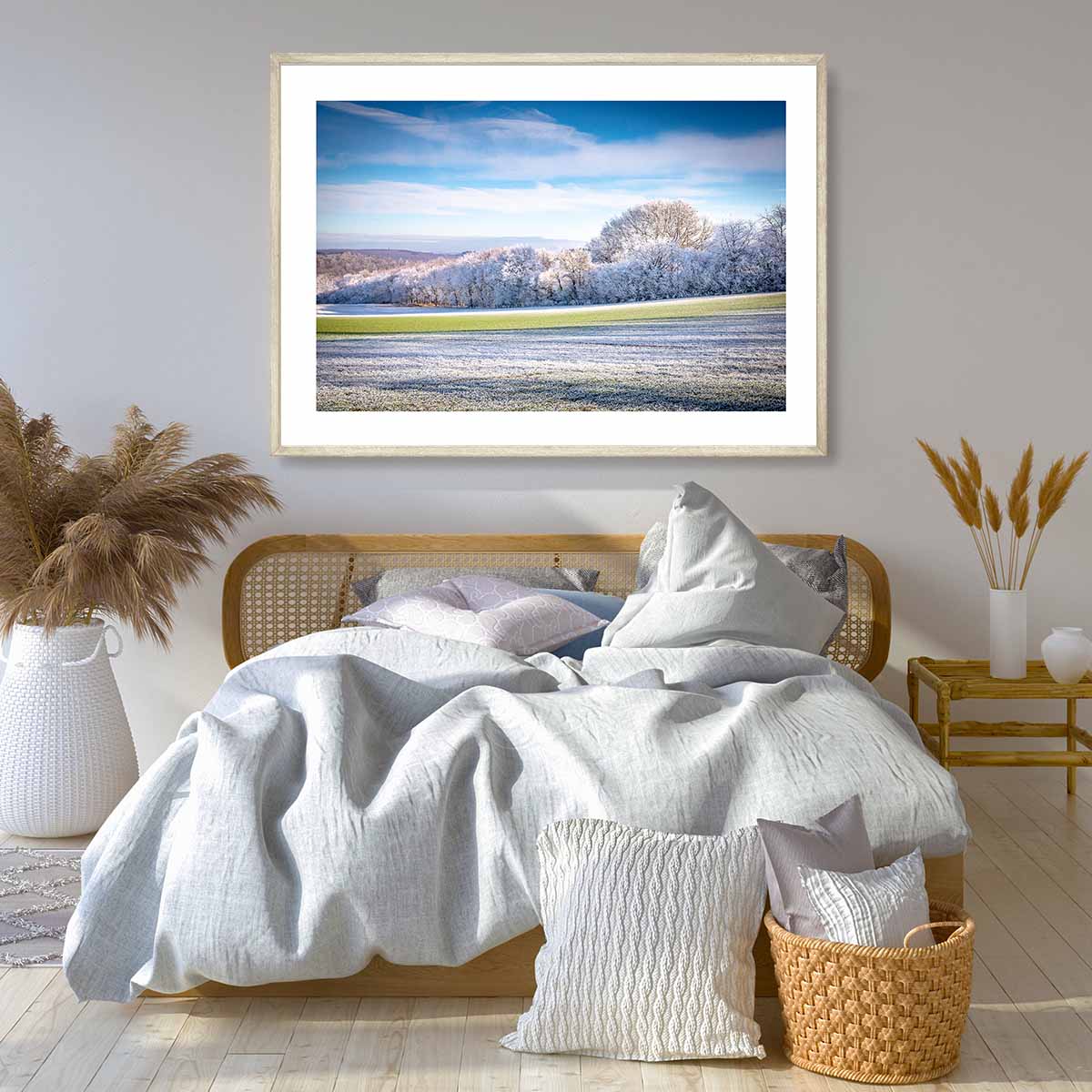 The Frosty Field Art Print