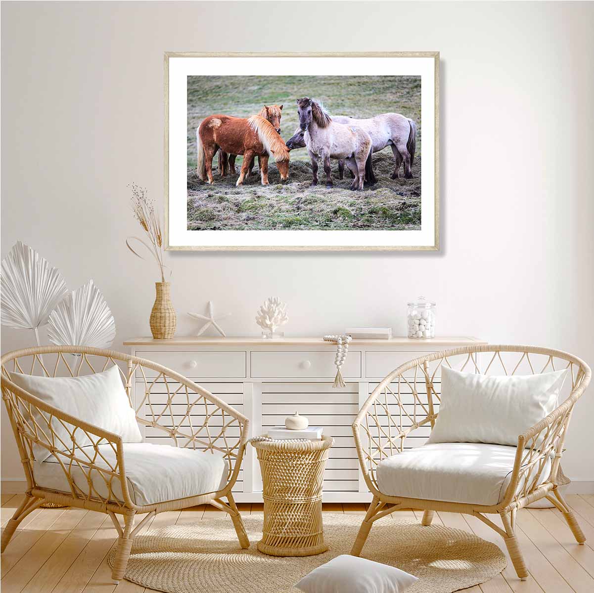 Icelandic Horses Art Print