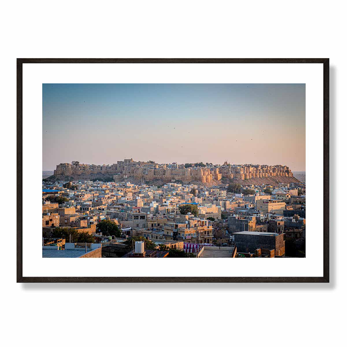 Kites Above Jaisalmer Fort India Art Print