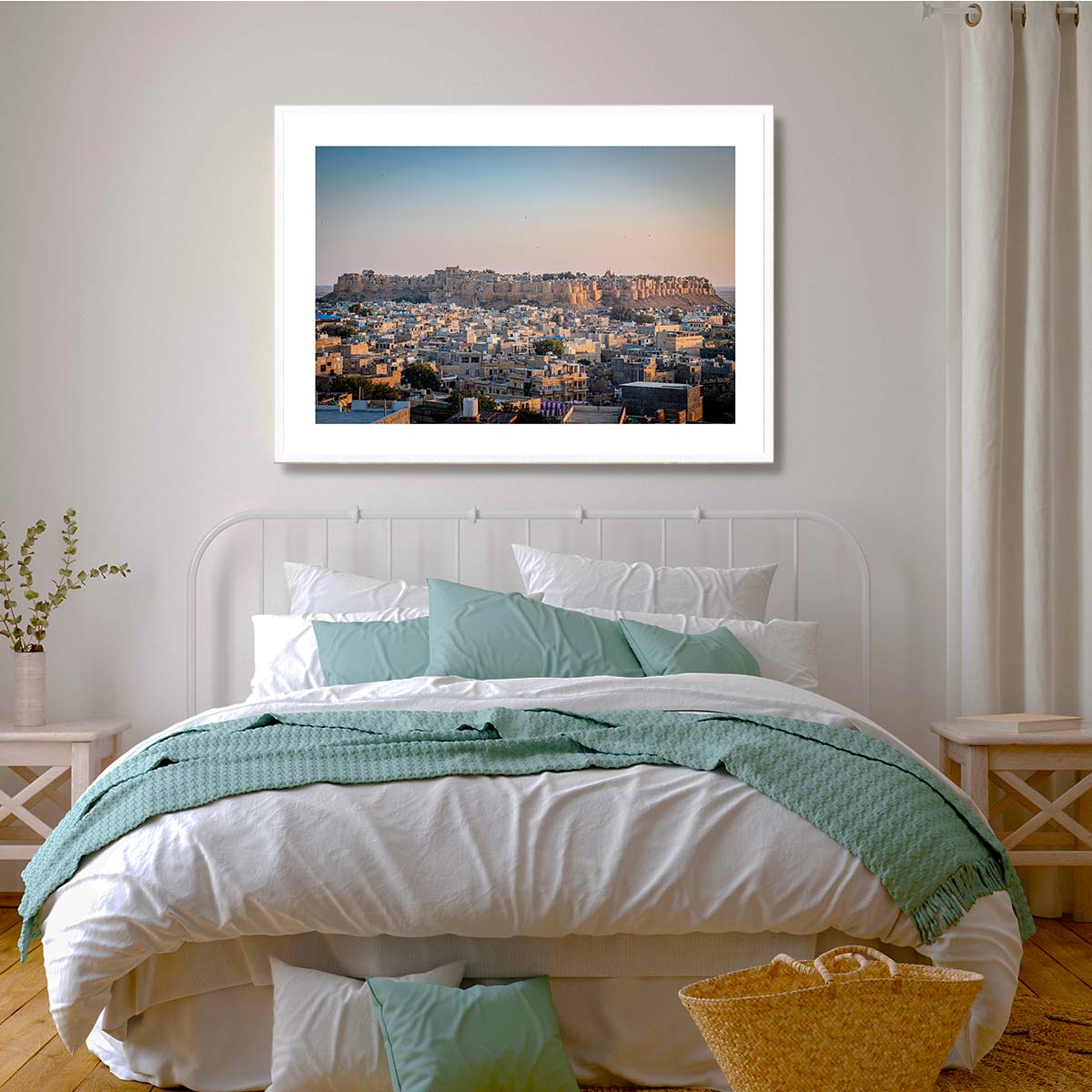 Kites Above Jaisalmer Fort India Art Print