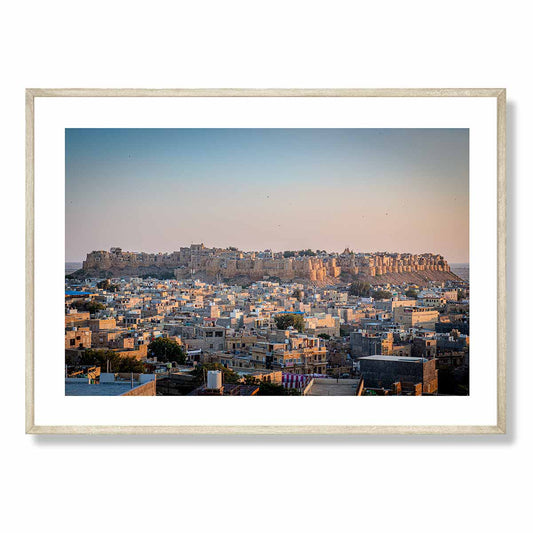 Kites Above Jaisalmer Fort India Art Print