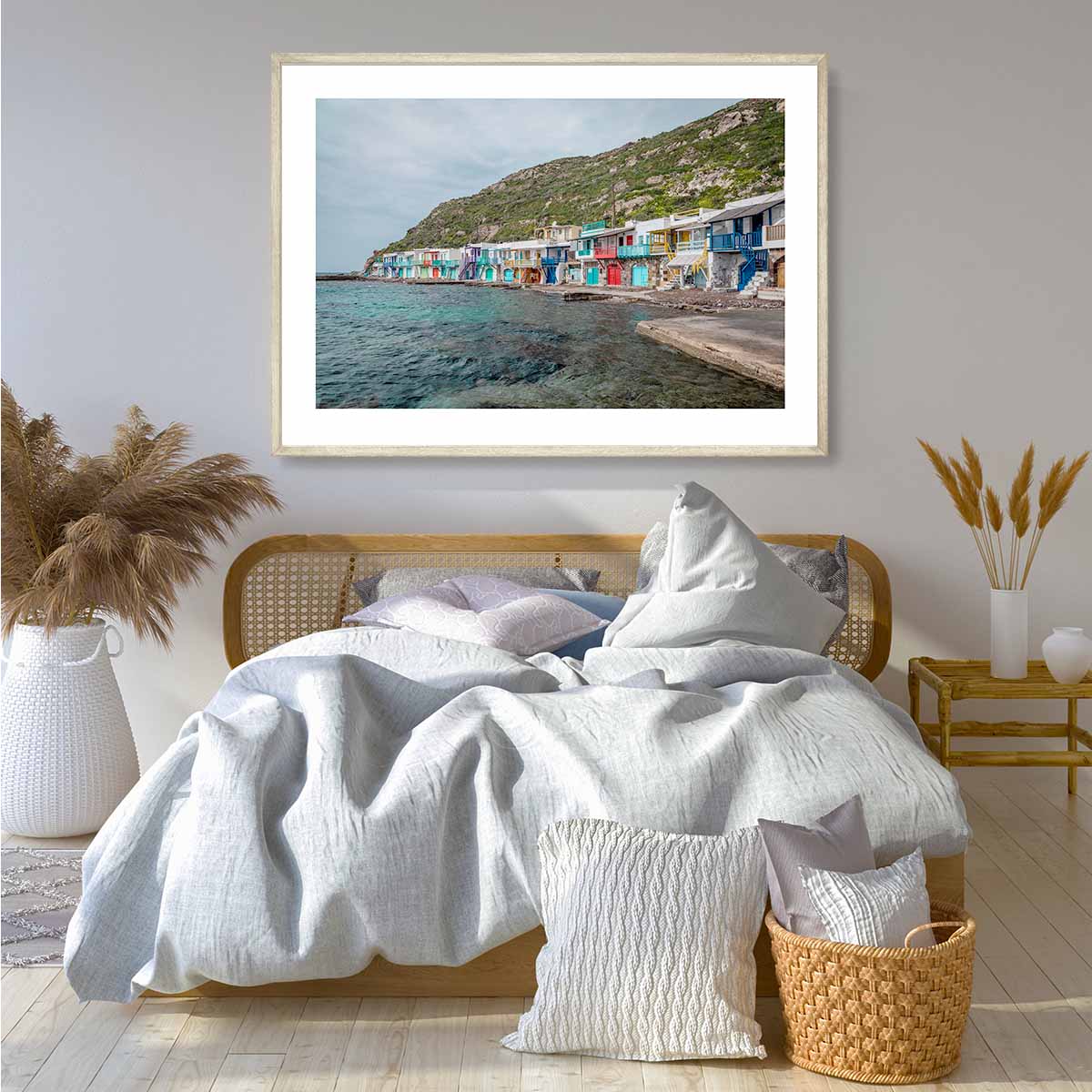 Klima Village Milos Art Print