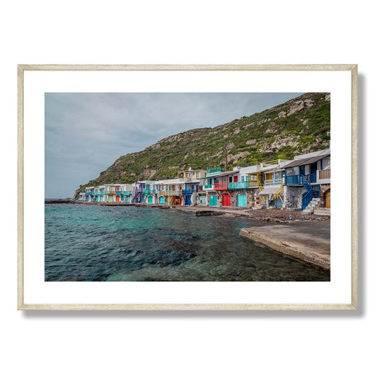 Klima Village Milos Art Print