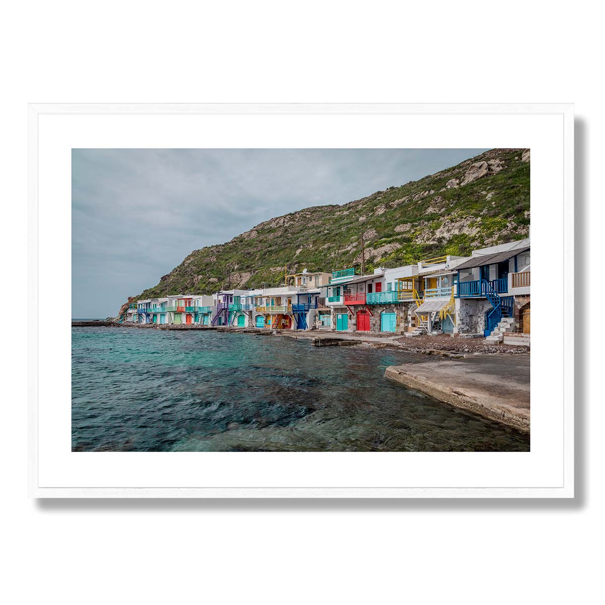 Klima Village Milos Art Print