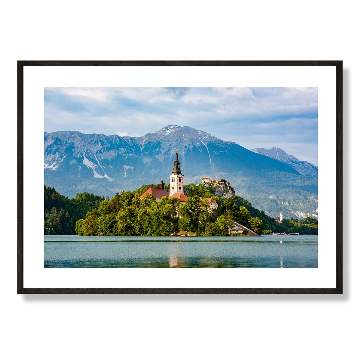 Lake Bled and Bled Island Art Print