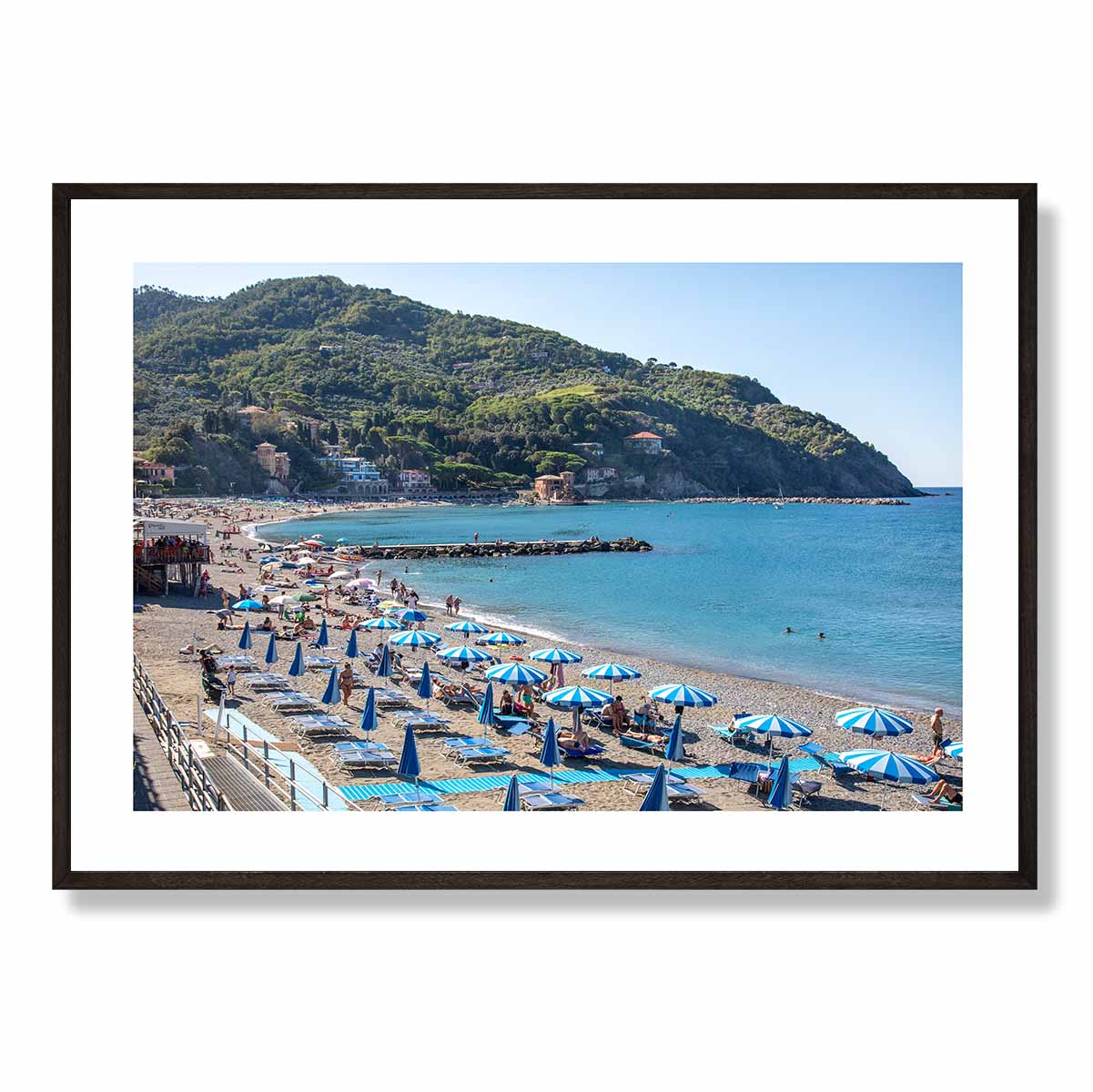 Levanto Beach Italian Riviera Art Print