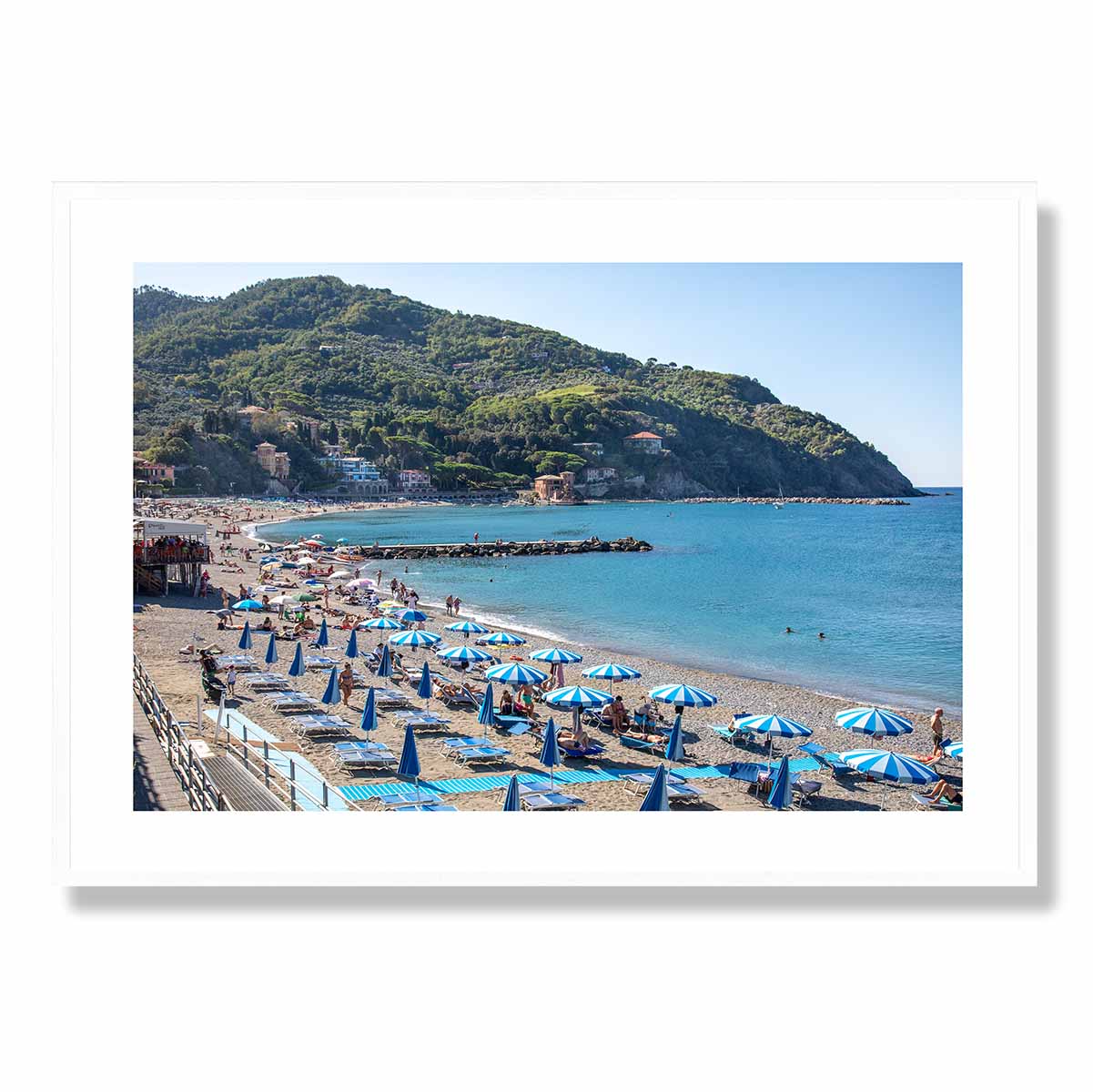Levanto Beach Italian Riviera Art Print