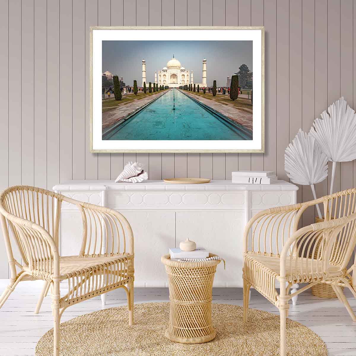 Taj Mahal Mughal Garden Art Print
