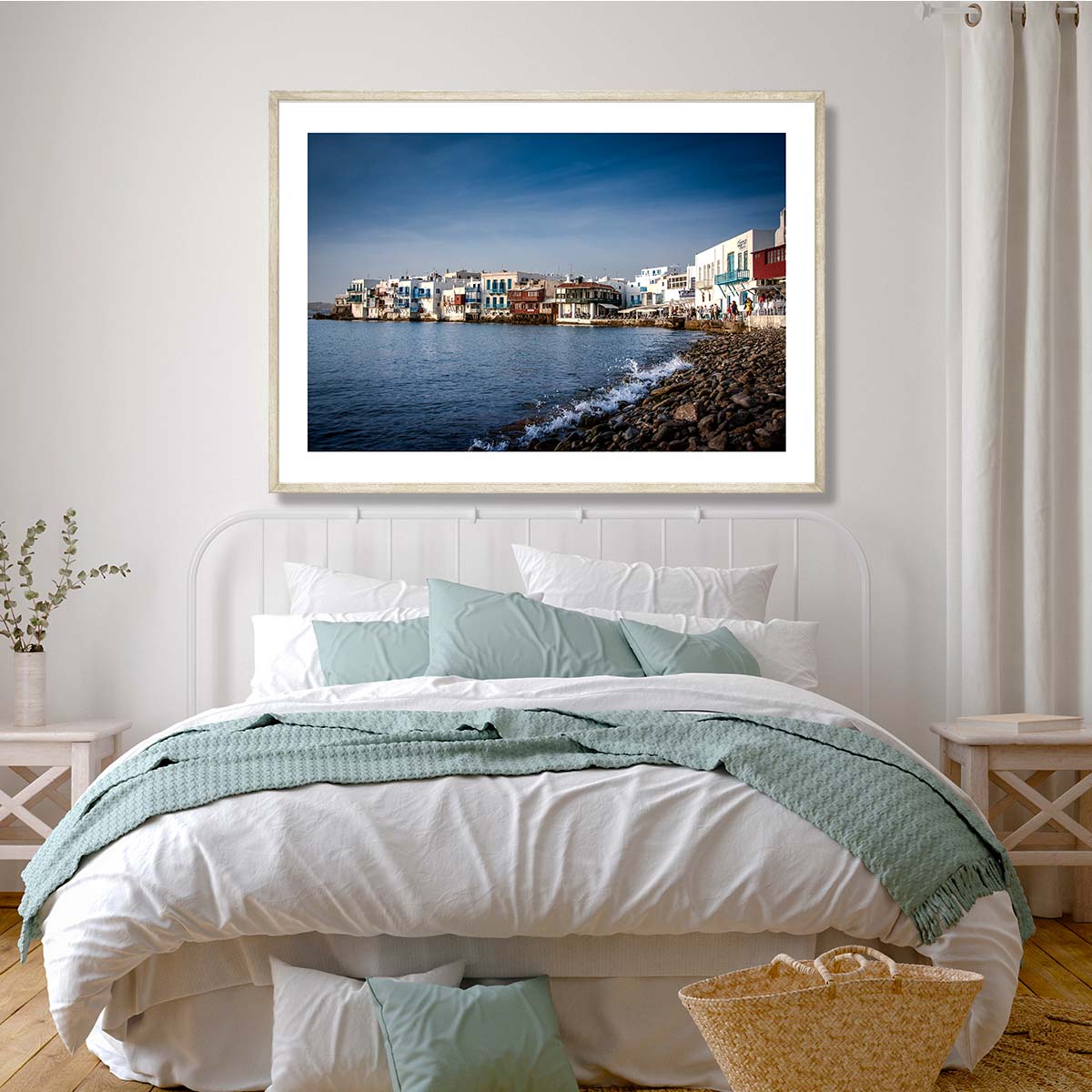 Mykonos Little Venice Art Print