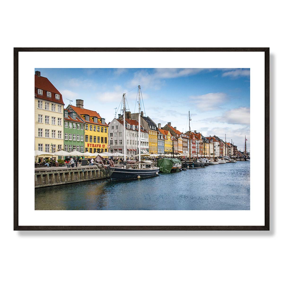 Nyhavn Northern Side Denmark Art Print