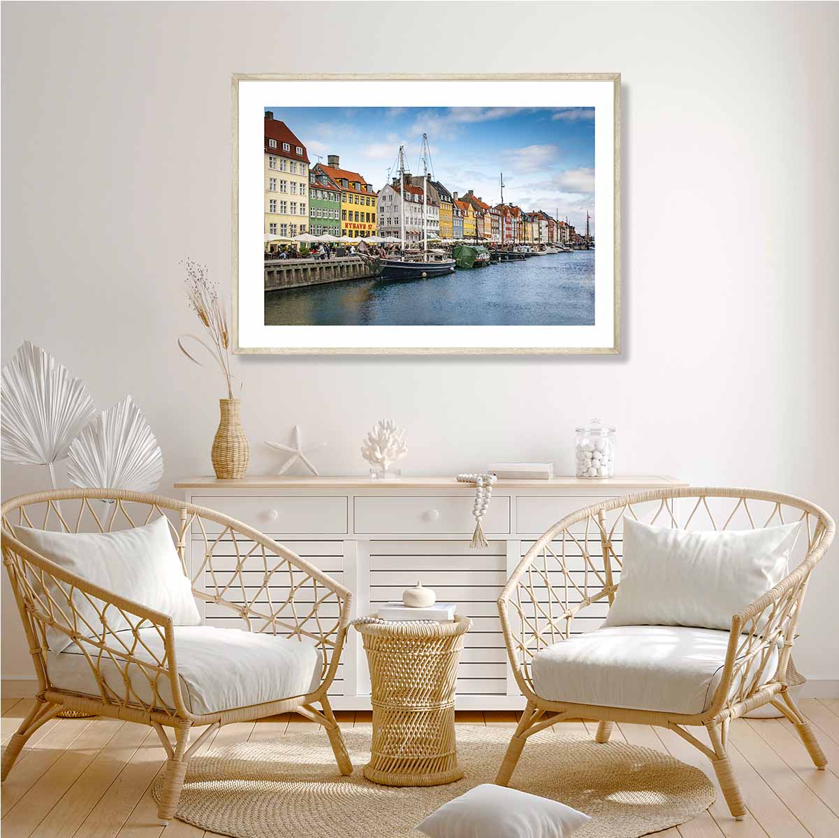 Nyhavn Northern Side Denmark Art Print