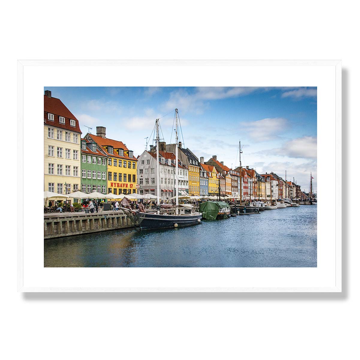 Nyhavn Northern Side Denmark Art Print