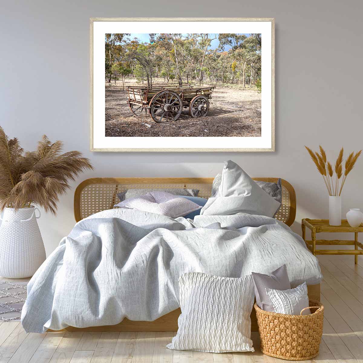 The Old Wool Wagon Art Print