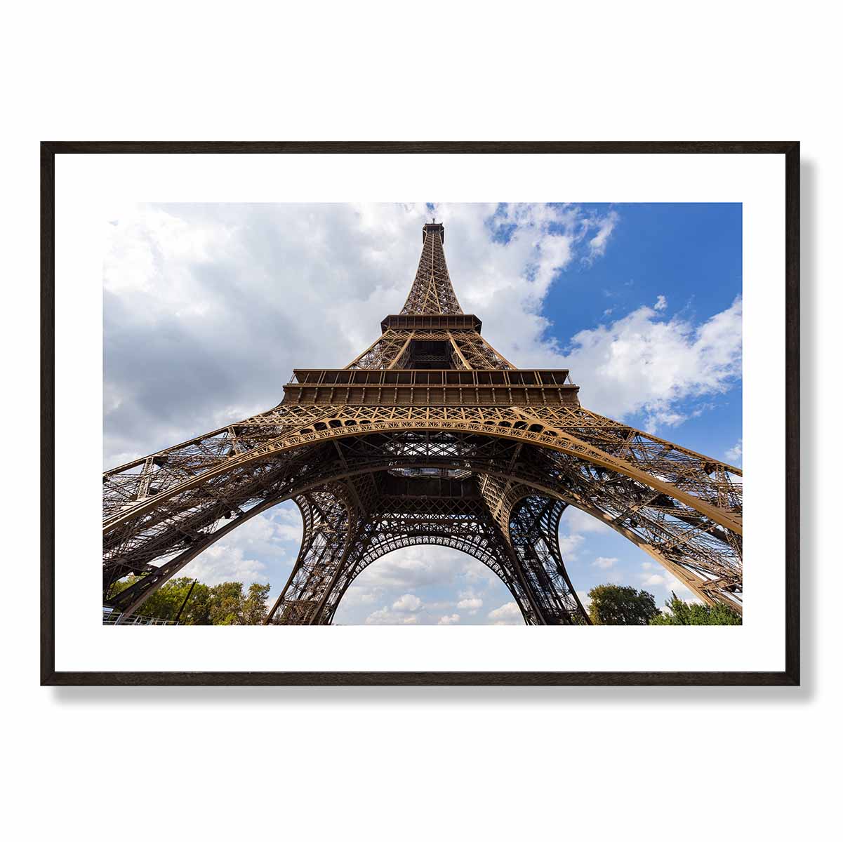The Eiffel Tower from Below Art Print