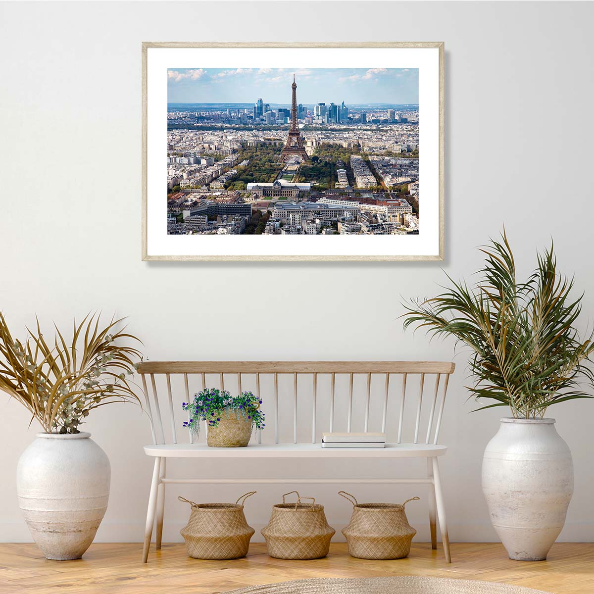 Paris City Skyline Art Print