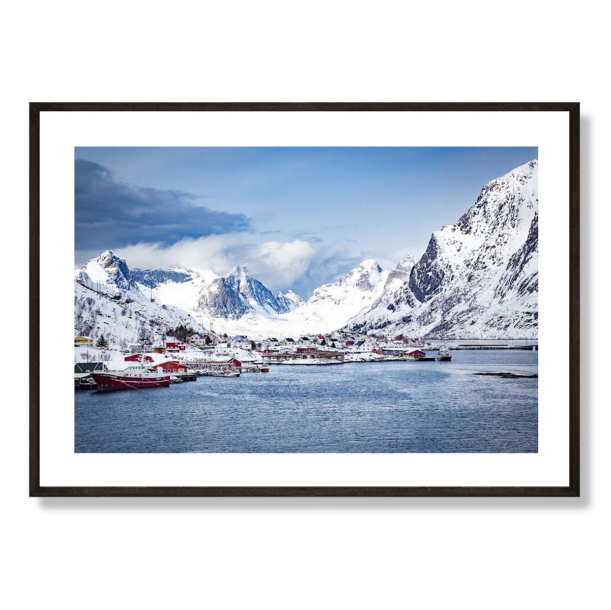 Reine’s View across the Bay Norway Art Print