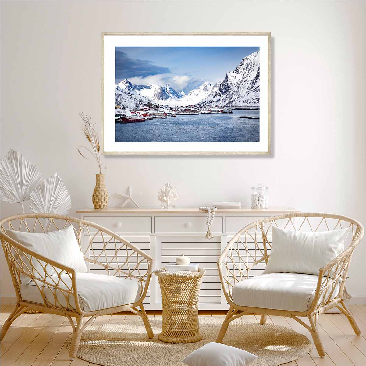 Reine’s View across the Bay Norway Art Print