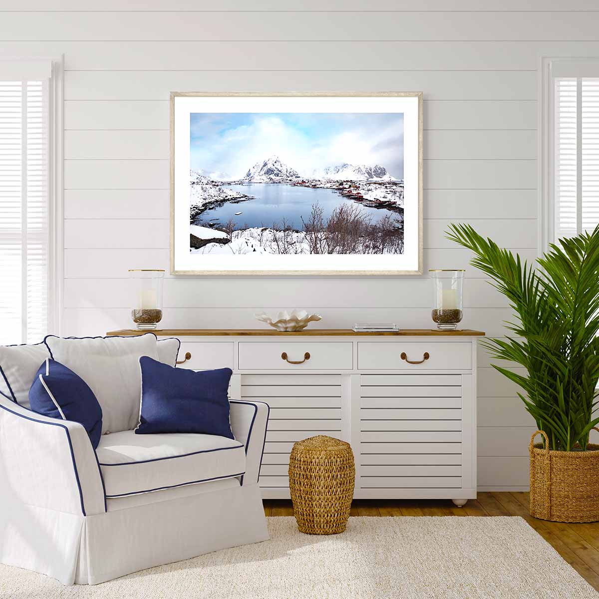 Reine Panorama Lofoten Islands Norway Art Print