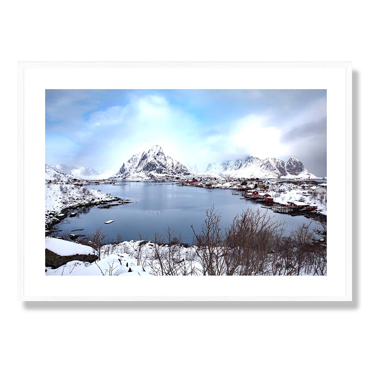 Reine Panorama Lofoten Islands Norway Art Print