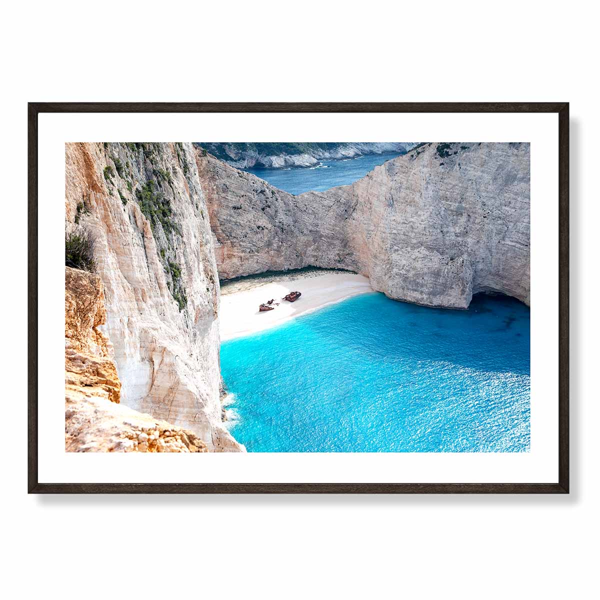 Shipwreck Bay 2 Zakynthos Island Art Print
