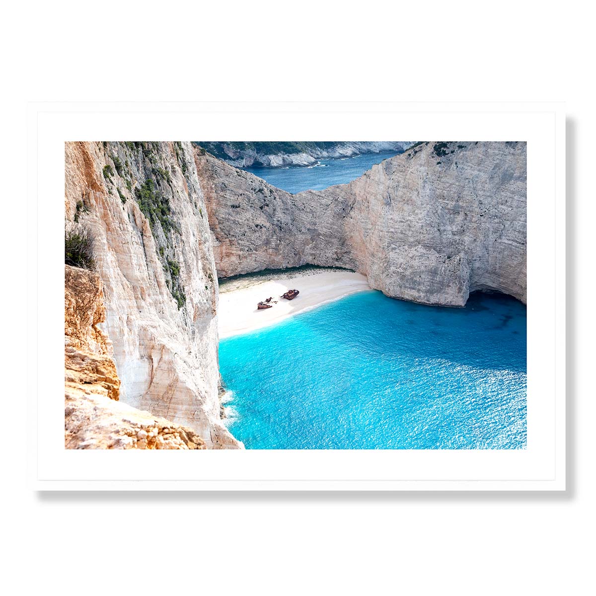 Shipwreck Bay 2 Zakynthos Island Art Print