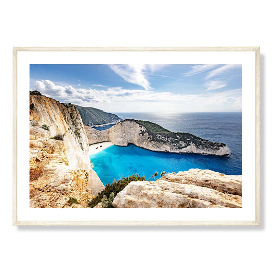 Shipwreck Bay Zakynthos Island Art Print