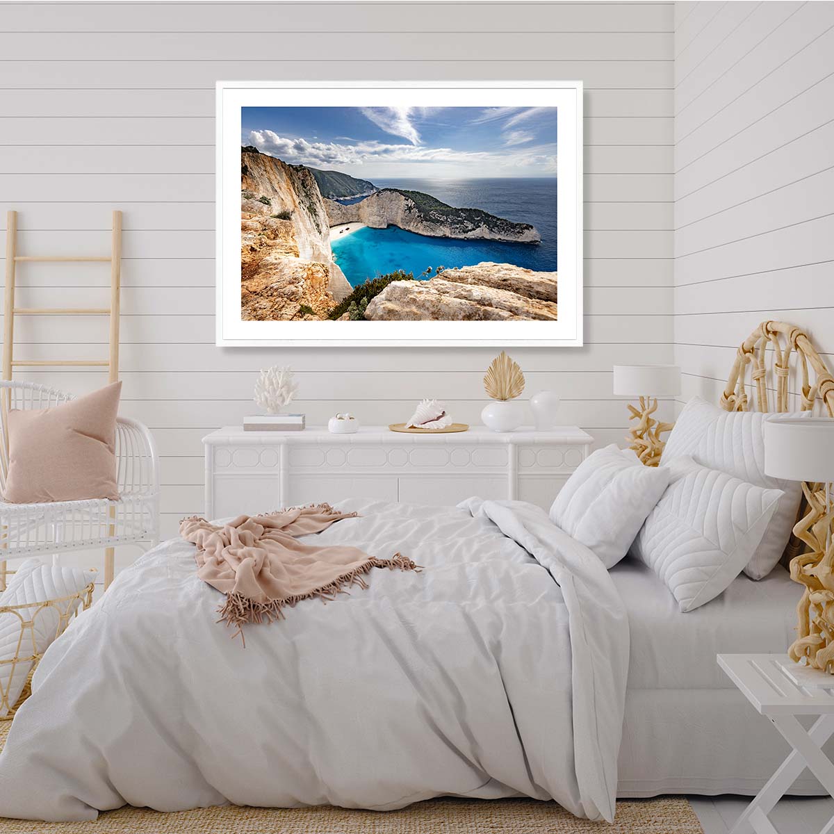 Shipwreck Bay Zakynthos Island Art Print