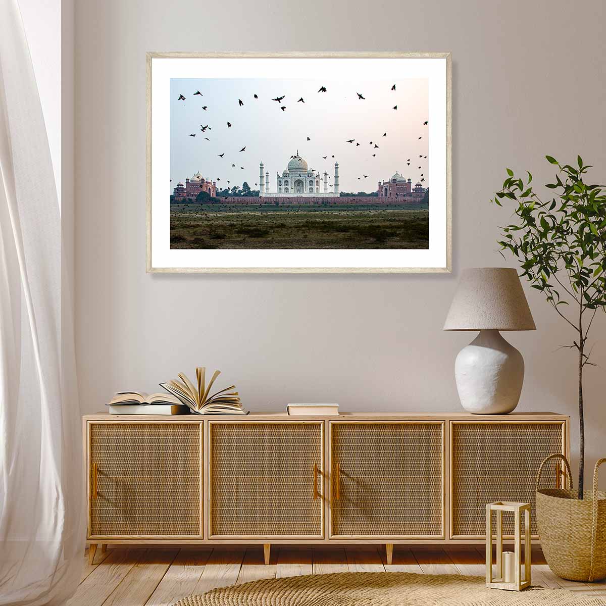 Taj Mahal from across the River Art Print