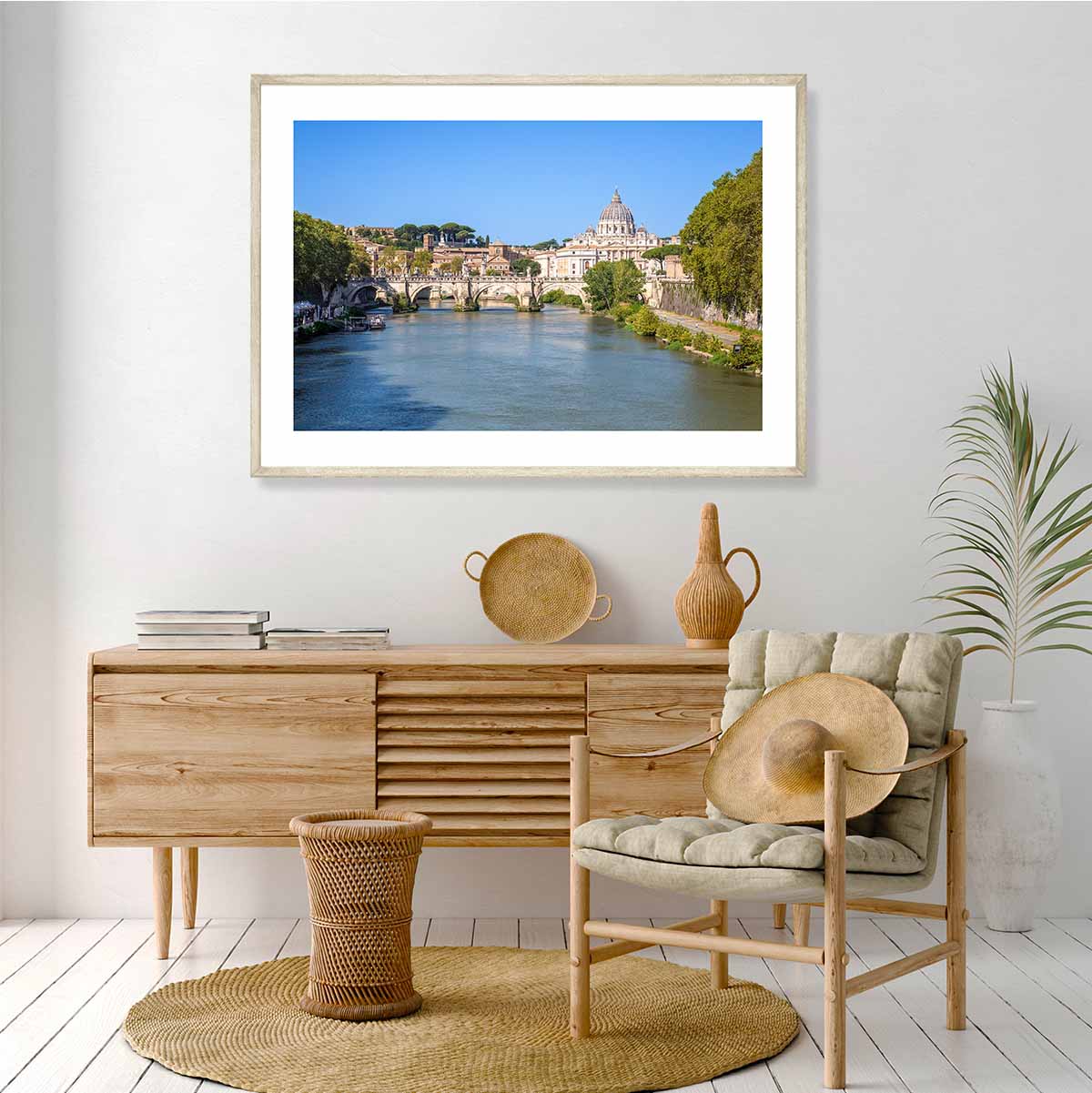 The Tiber River Rome Art Print