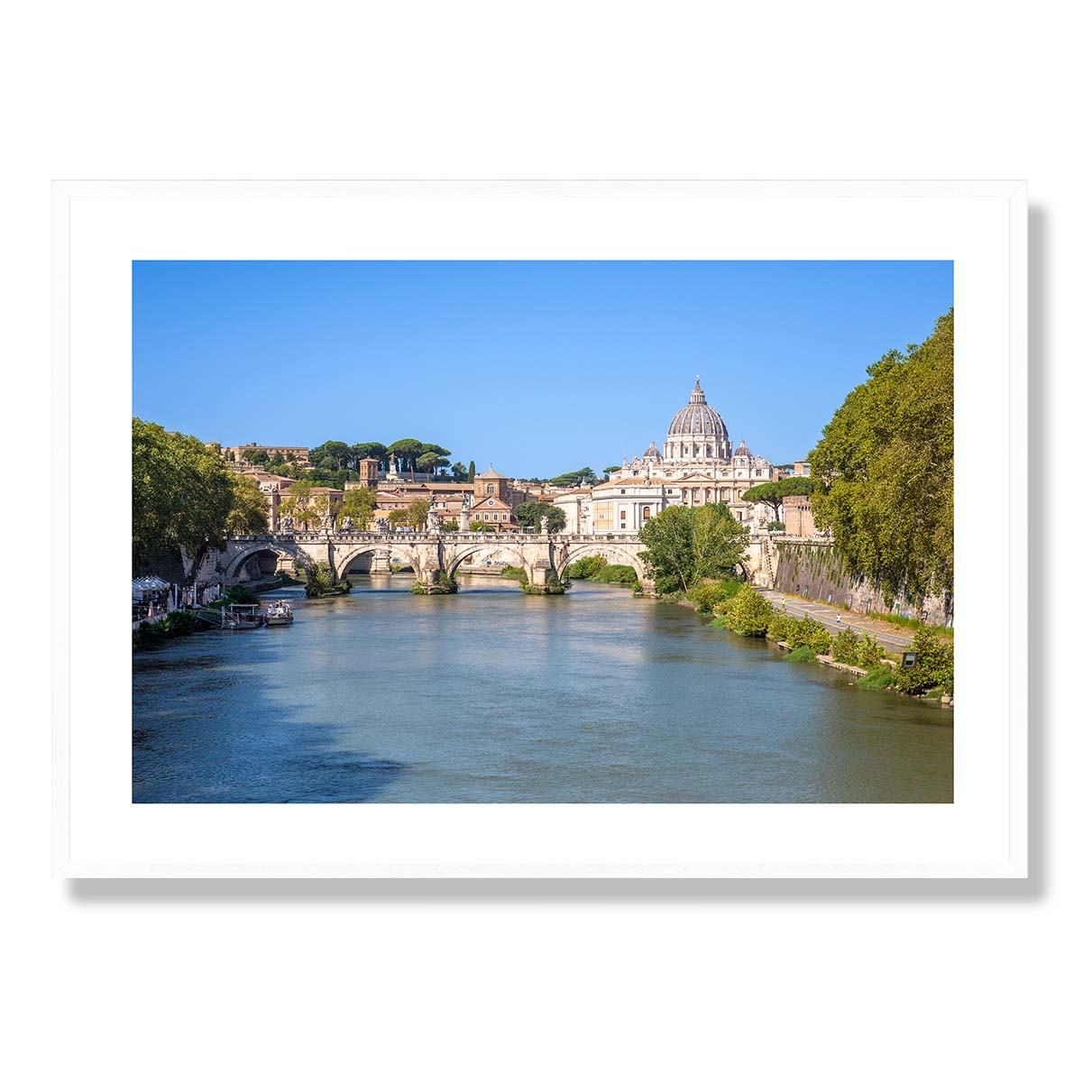 The Tiber River Rome Art Print