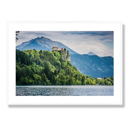 Lake Bled and Bled Castle Art Print