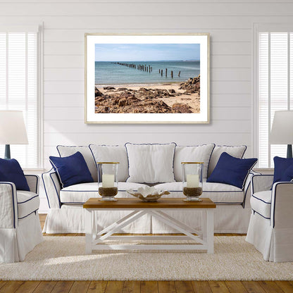 Old Bridport Pier Tasmania Art Print