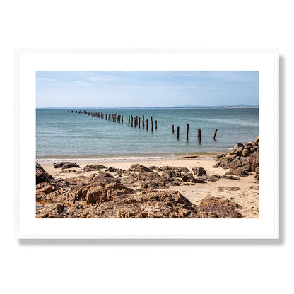 Old Bridport Pier Tasmania Art Print