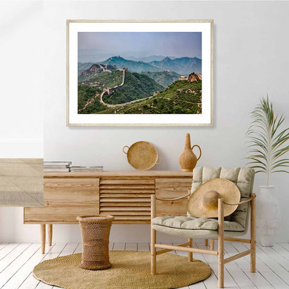 The Great Wall of China Winding View Art Print