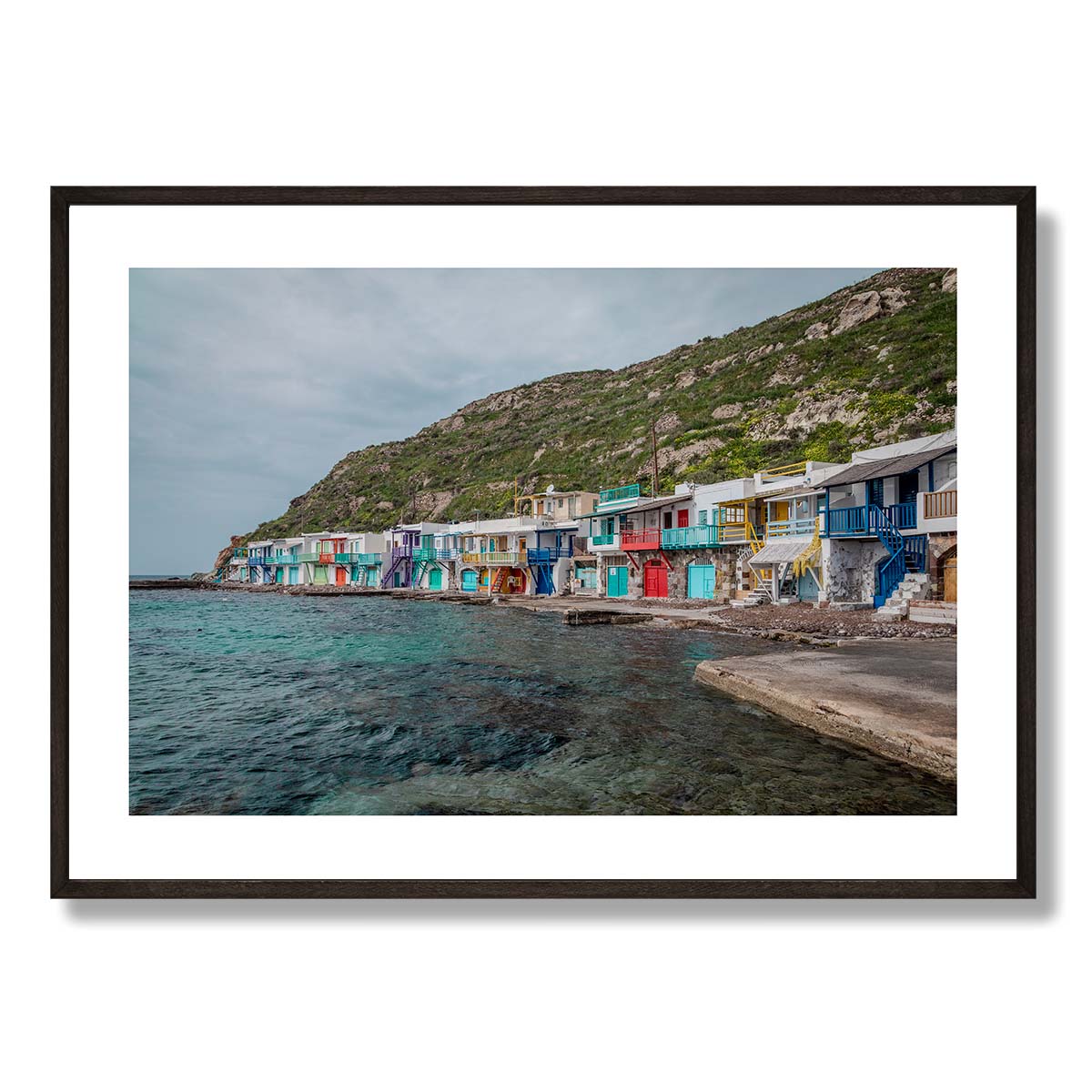 Klima Village Milos Art Print