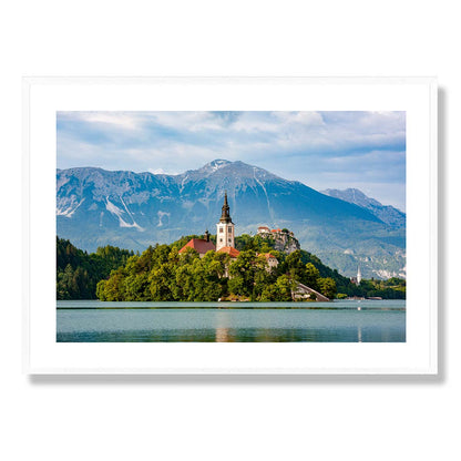 Lake Bled and Bled Island Art Print
