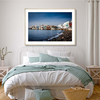Mykonos Little Venice Art Print