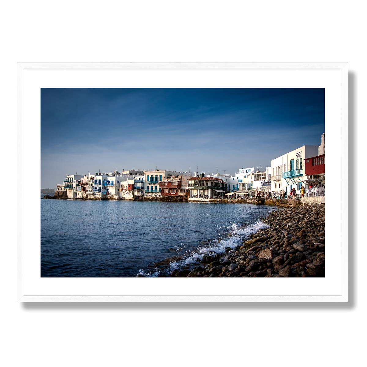 Mykonos Little Venice Art Print