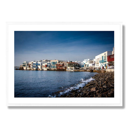 Mykonos Little Venice Art Print