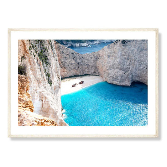 Shipwreck Bay 2 Zakynthos Island Art Print